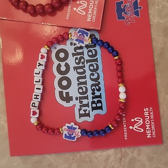 Bundle of Phillies Friendship Bracelets - Picture 2 of 4